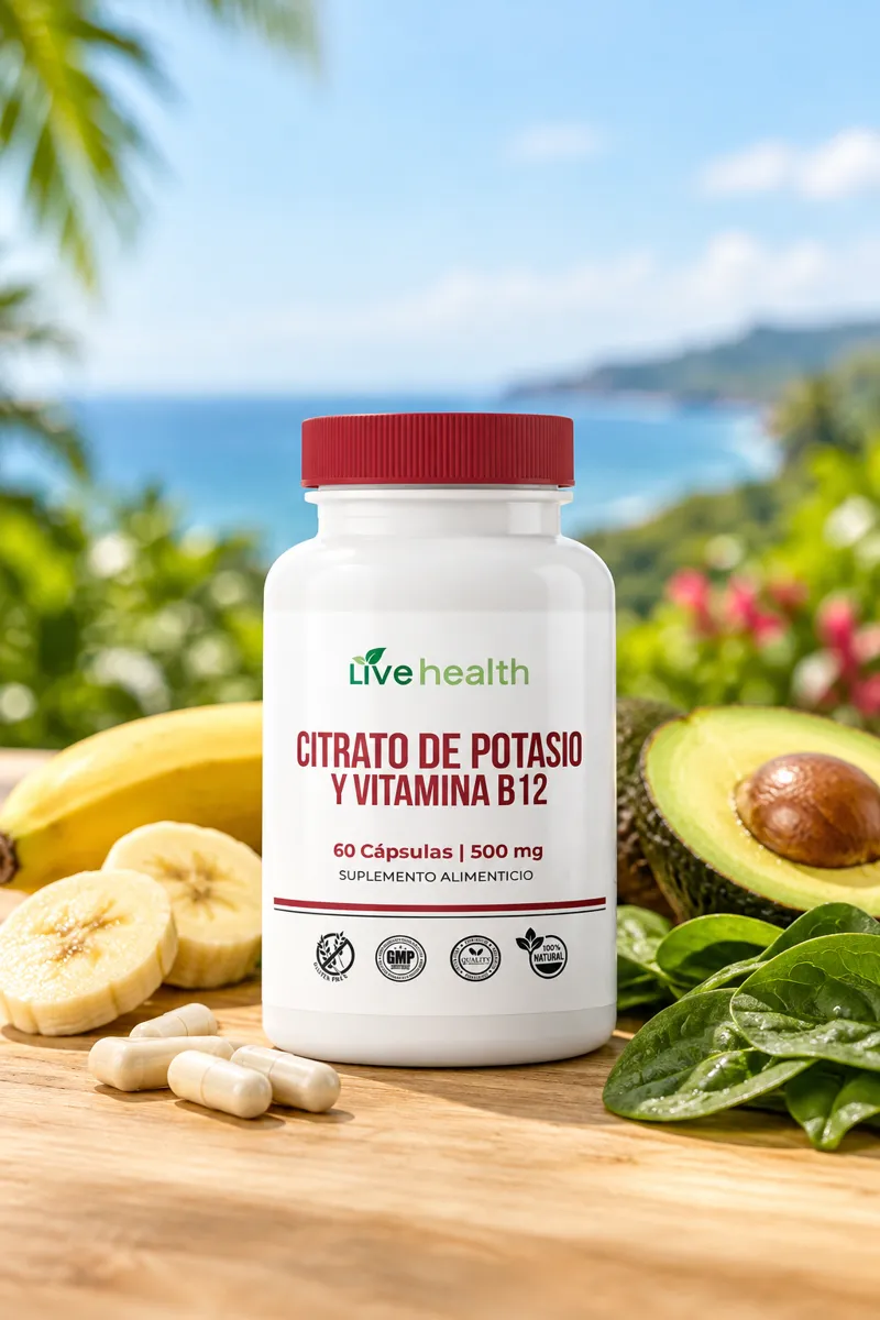 Potasio + B12 Live Health