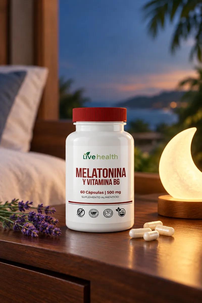 Melatonina + B6 Live Health